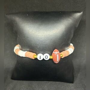 Football (Sport & Number) Heishi Bracelet
